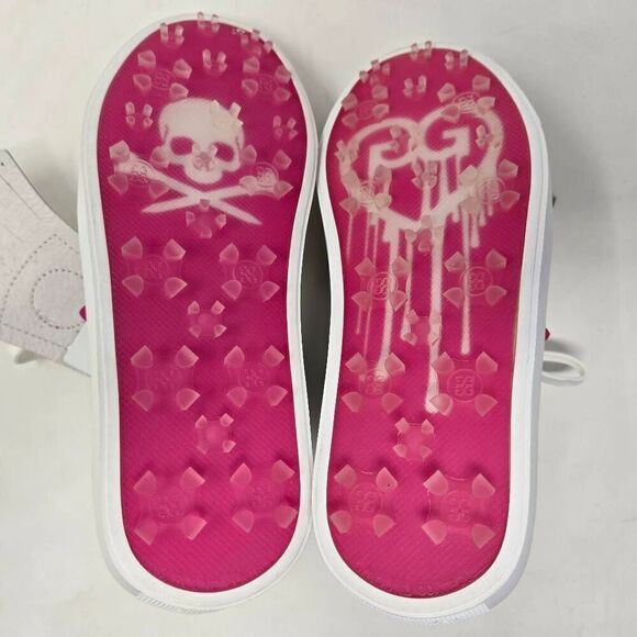 G/FORE KILTIE STUD DURF LIMITED EDITION GOLF SHOES WHITE PINK WOMENS 6 NEW OTHER - Picture 5 of 5